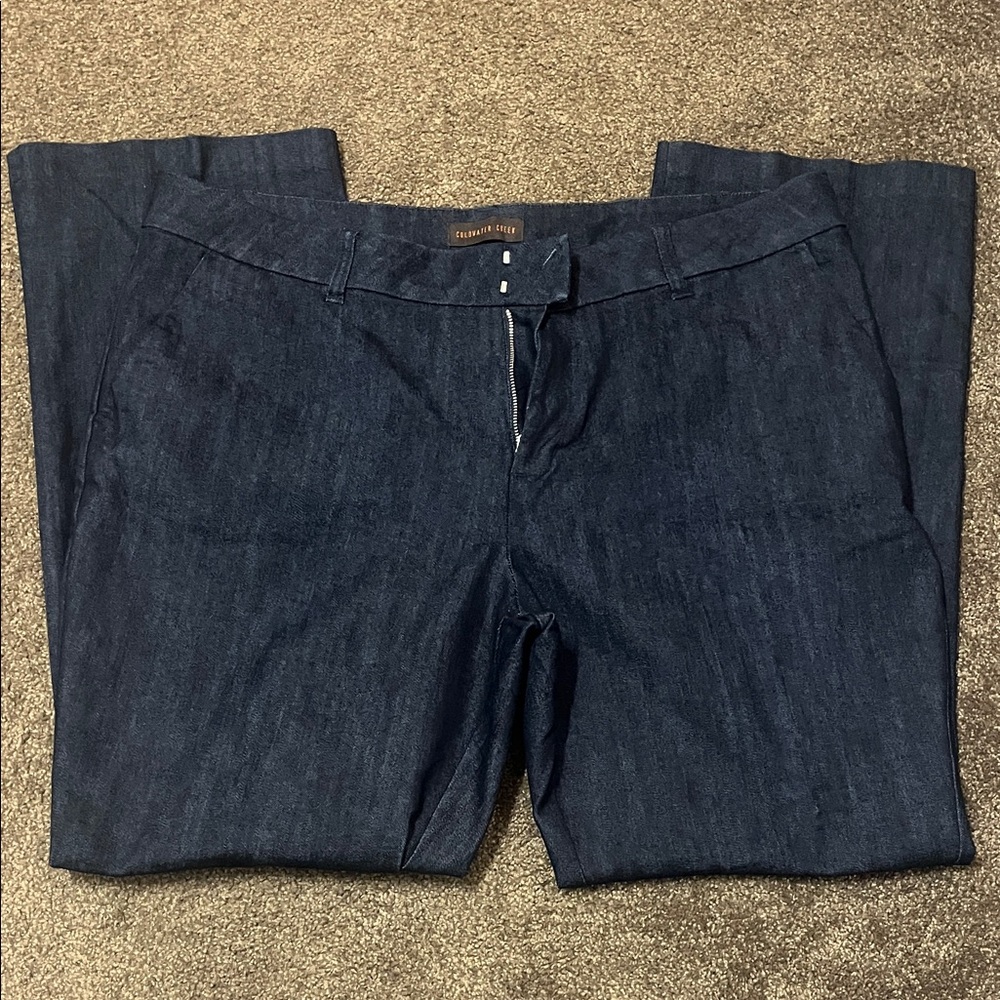 Coldwater Creek Dark Blue Straight-Leg Jeans